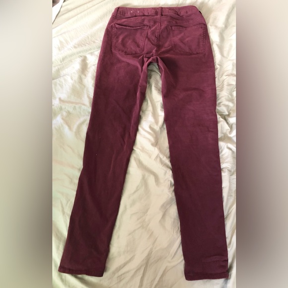 American Eagle Outfitters Jeans Pants Womens’ Sz 12 L Burgundy Stretchy NM - Picture 2 of 9